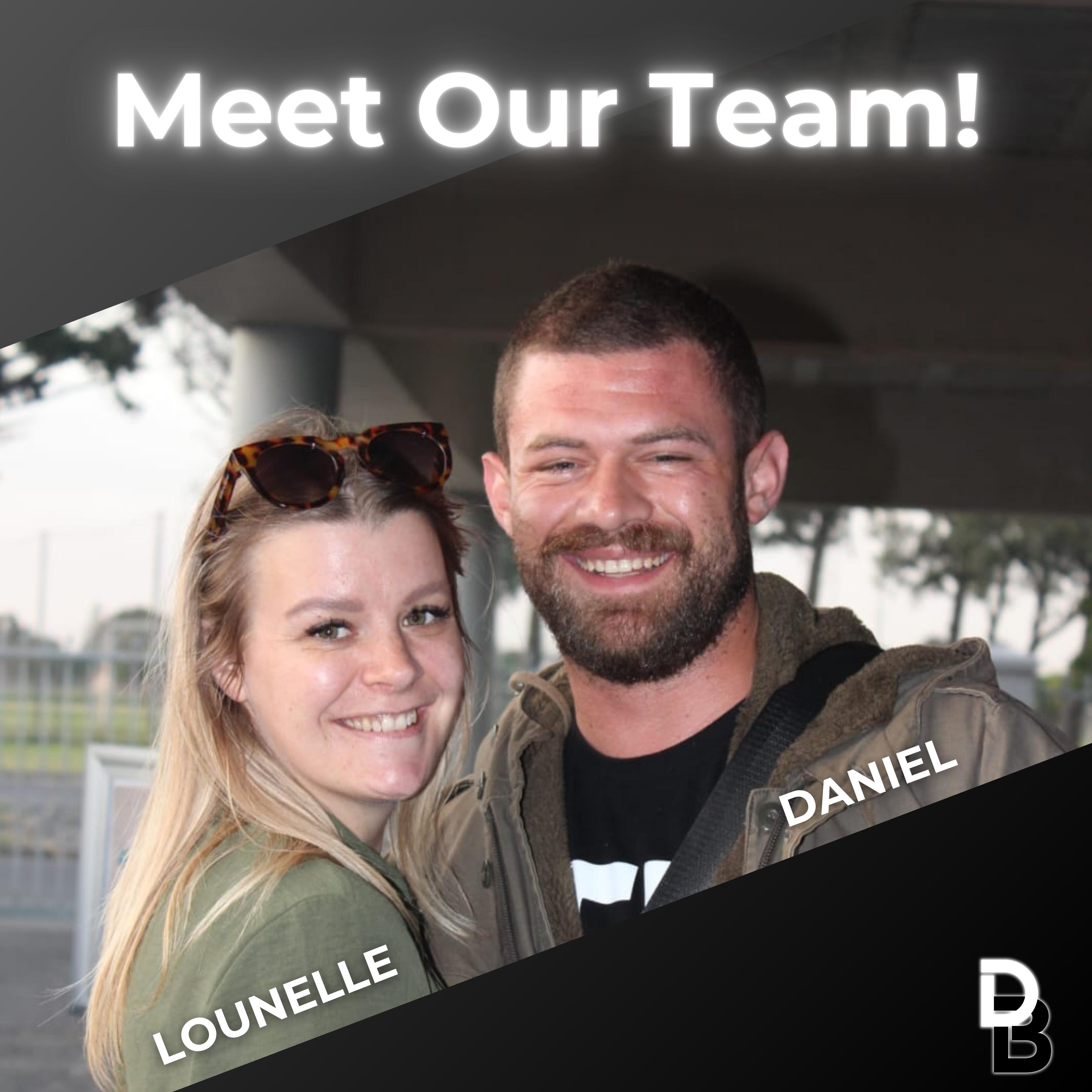 Daniel the owner and marketing operations director, and Lounelle, the head of web design